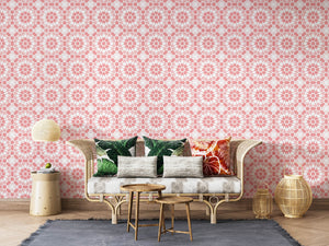 FEZ| LAWN | BLUSH | WALLPAPER