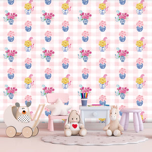 GINGER BOX | LAWN | BLUSH | WALLPAPER
