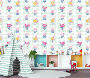 GINGER BOX | LAWN | MINT | WALLPAPER