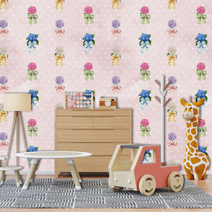BOW TIE | LAWN | BLUSH | WALLPAPER