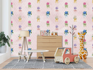BOW TIE | LAWN | BLUSH | WALLPAPER