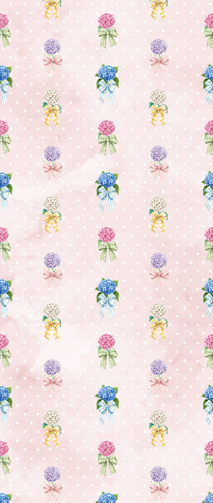BOW TIE | LAWN | BLUSH | WALLPAPER