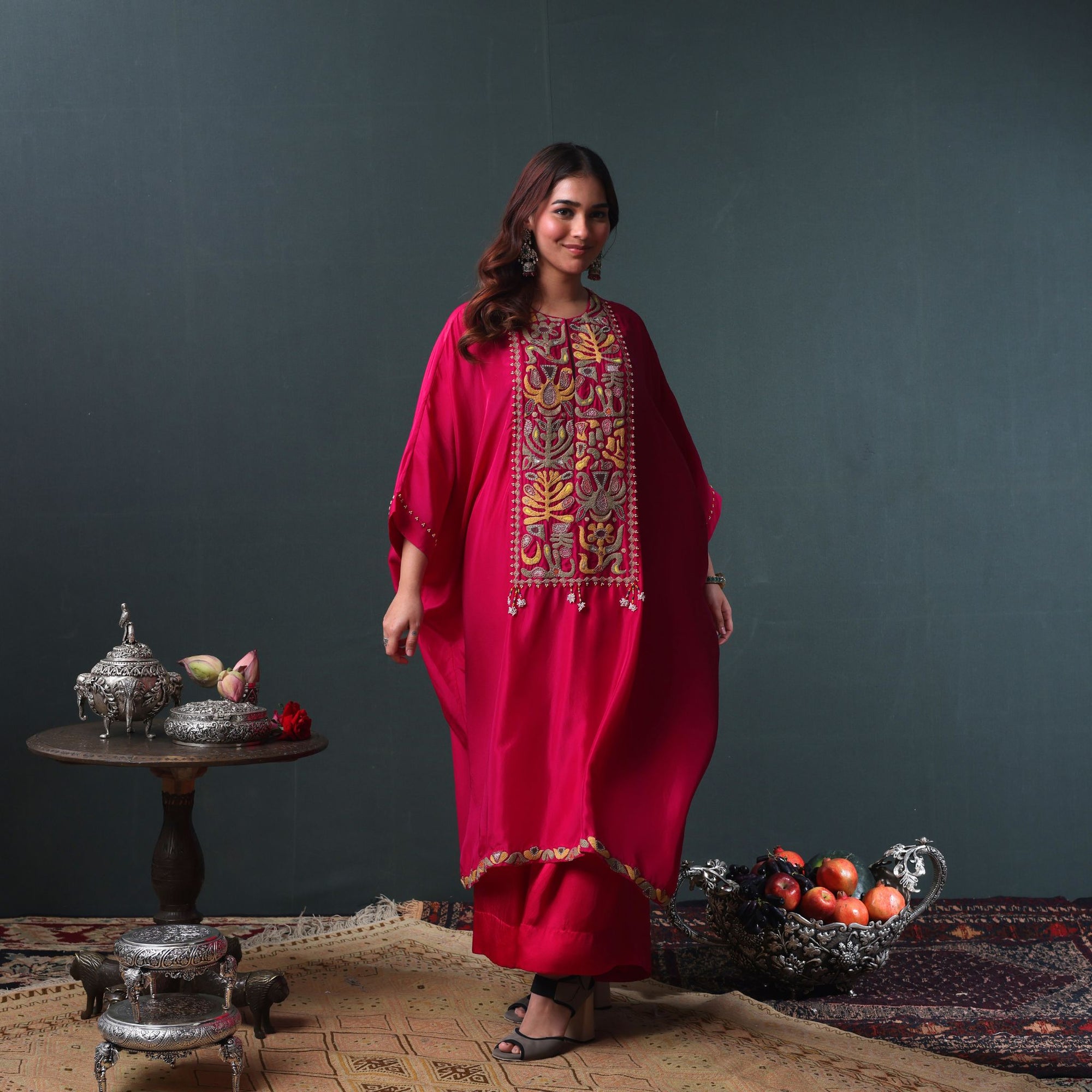 TRISHULA Kaftan With Pant Set