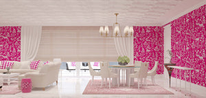 Bahaar | Gauze | Fuschia | Wallpaper