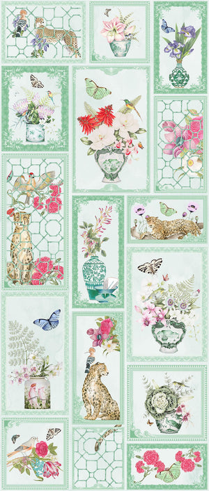GINGER LILY | LAWN | MINT | WALLPAPER