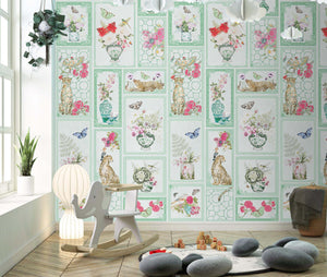 GINGER LILY | LAWN | MINT | WALLPAPER