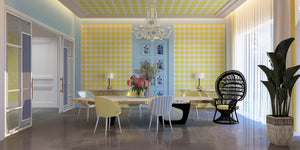 Tabriz | Gauze | Lemon | Wallpaper