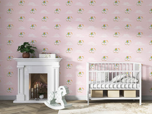 DÉJÀ VU | LAWN | BLUSH | WALLPAPER