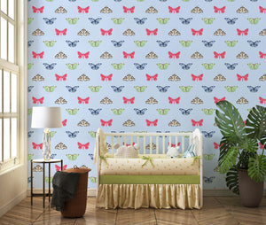 PAPILLON | LAWN | INK | WALLPAPER