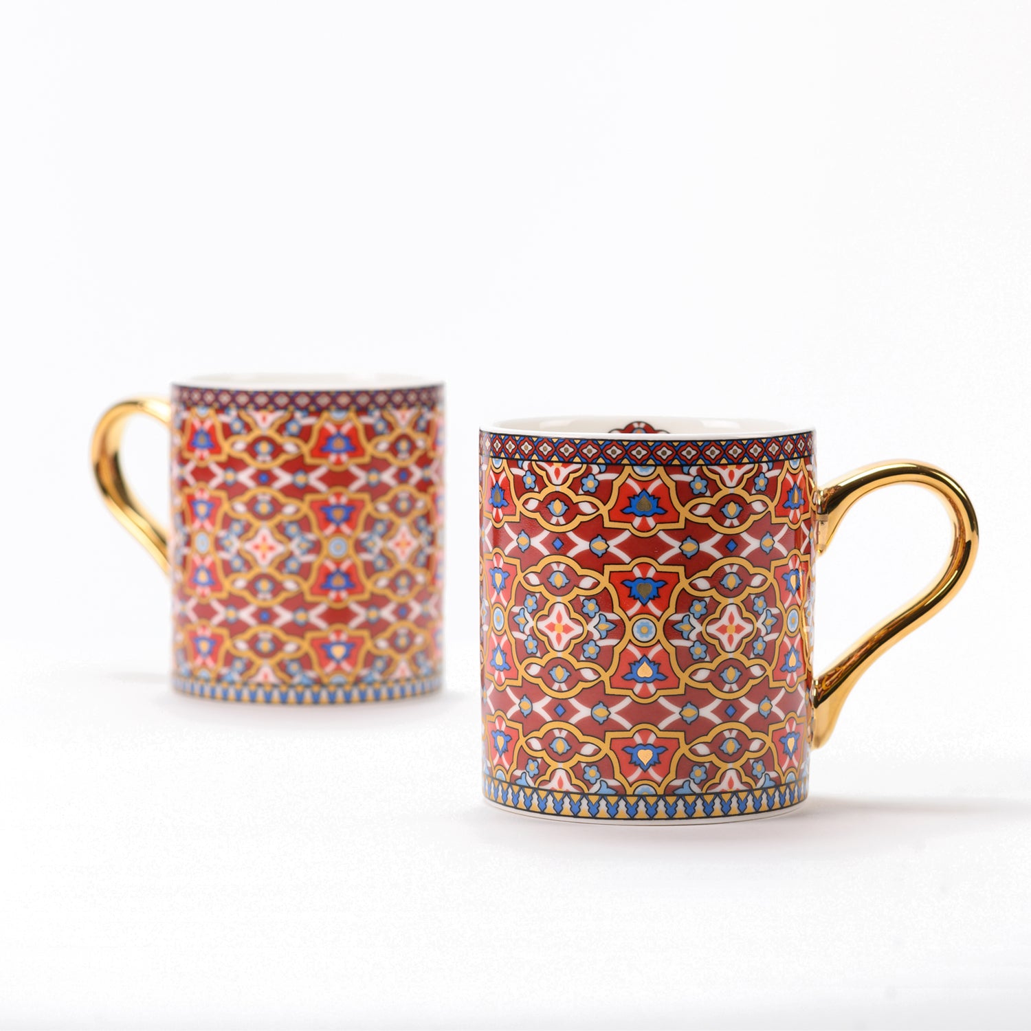 MARRAKESH - MUGS WITH GOLD ACCENT - SET OF 2