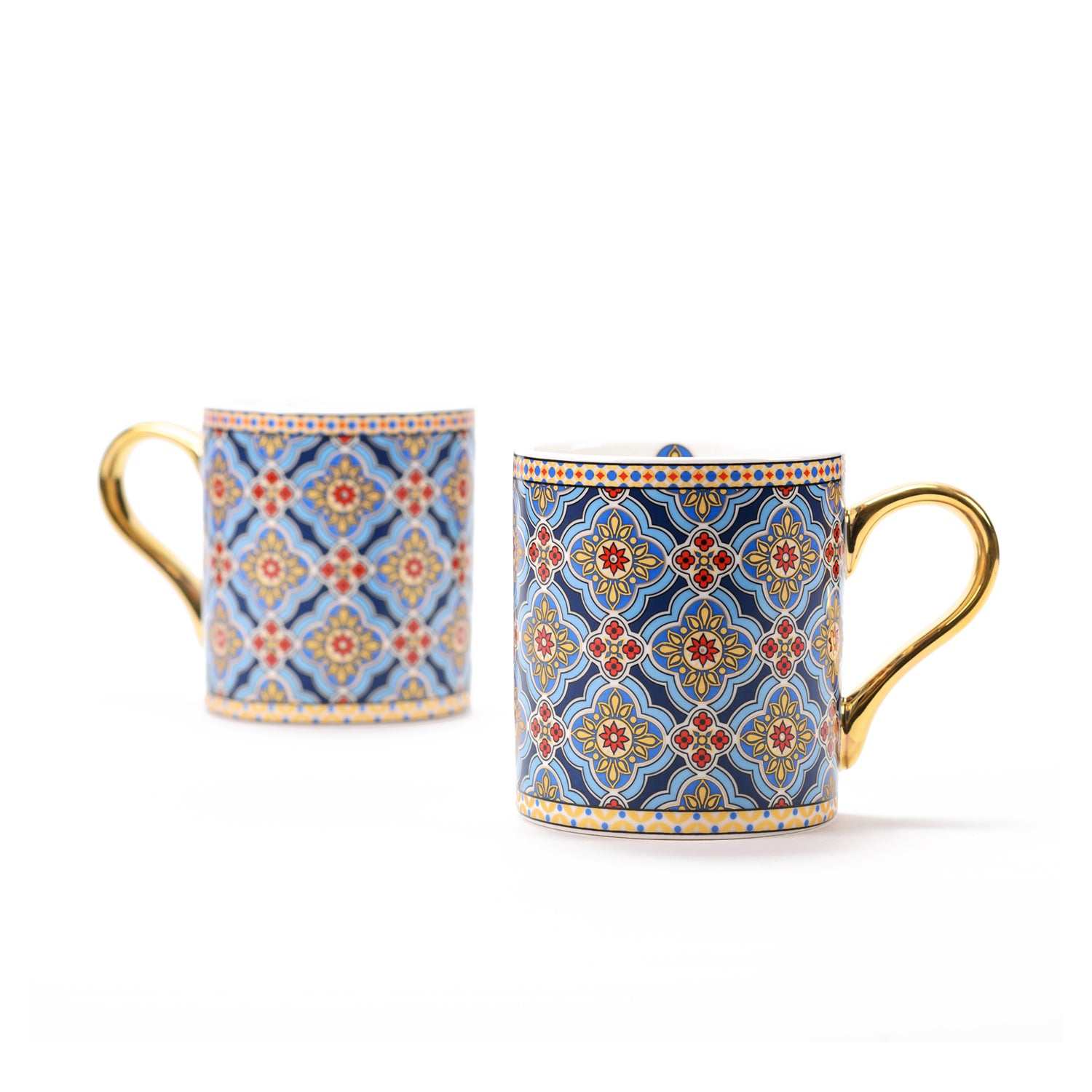 TANGIER - MUGS WITH GOLD ACCENT - SET OF 2