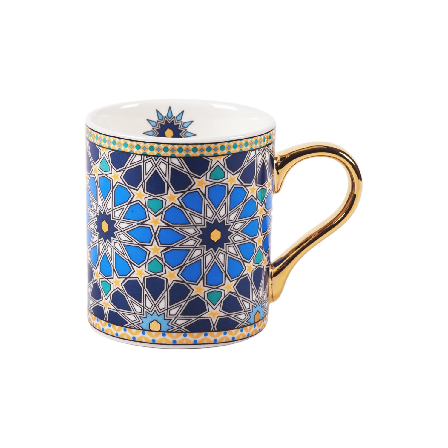MOROCCO - MUGS WITH GOLD ACCENT - SET OF 2