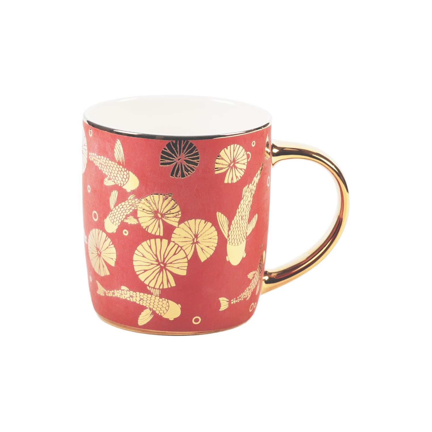 KOI (TERRA) - MUGS WITH GOLD ACCENT - SET OF 2