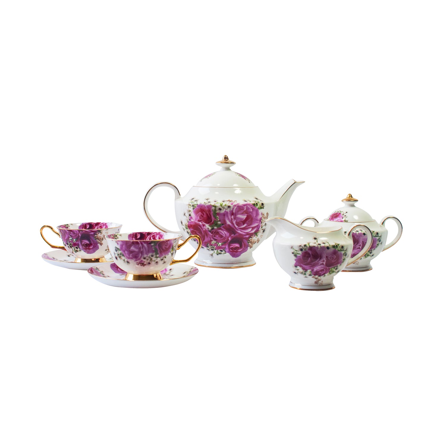 ROZA 2 - TEA SET - SET OF 9