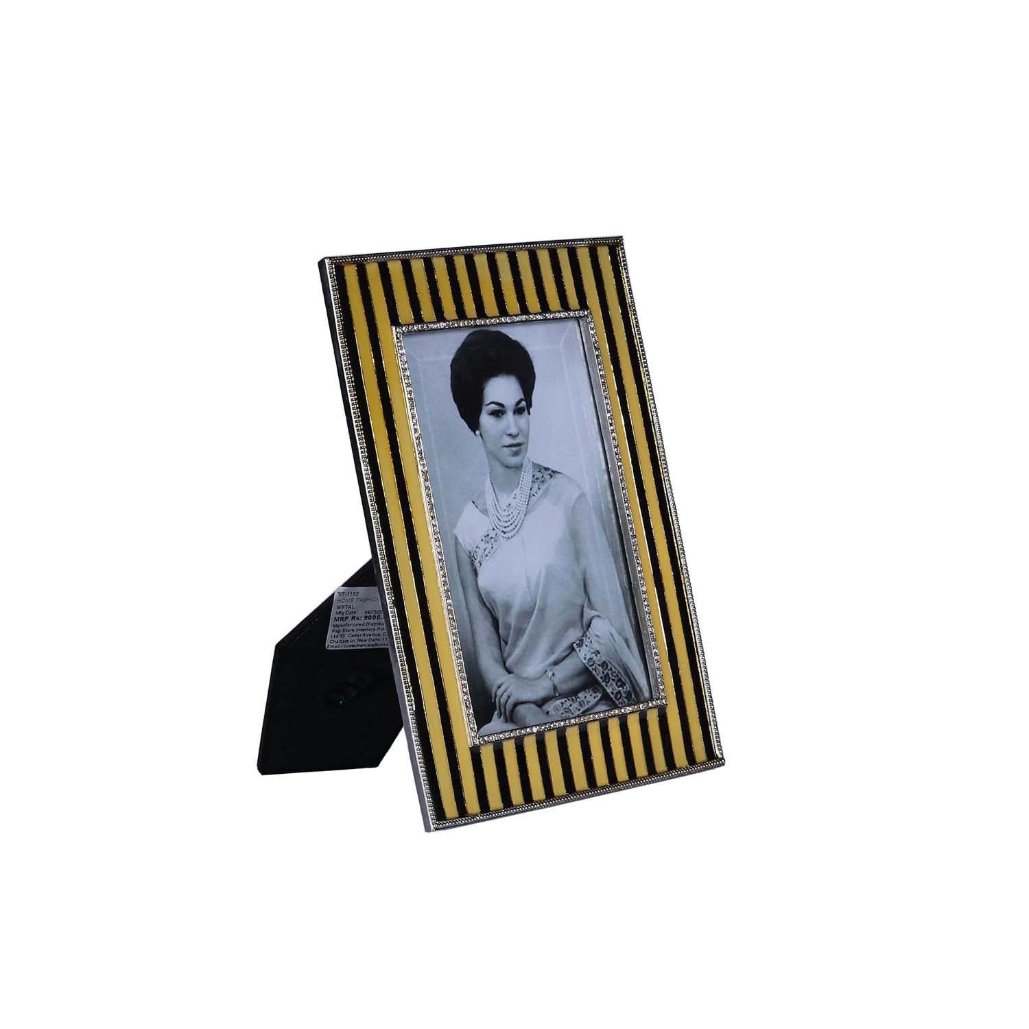 Truman Enameled Gold Photo Frame - Medium