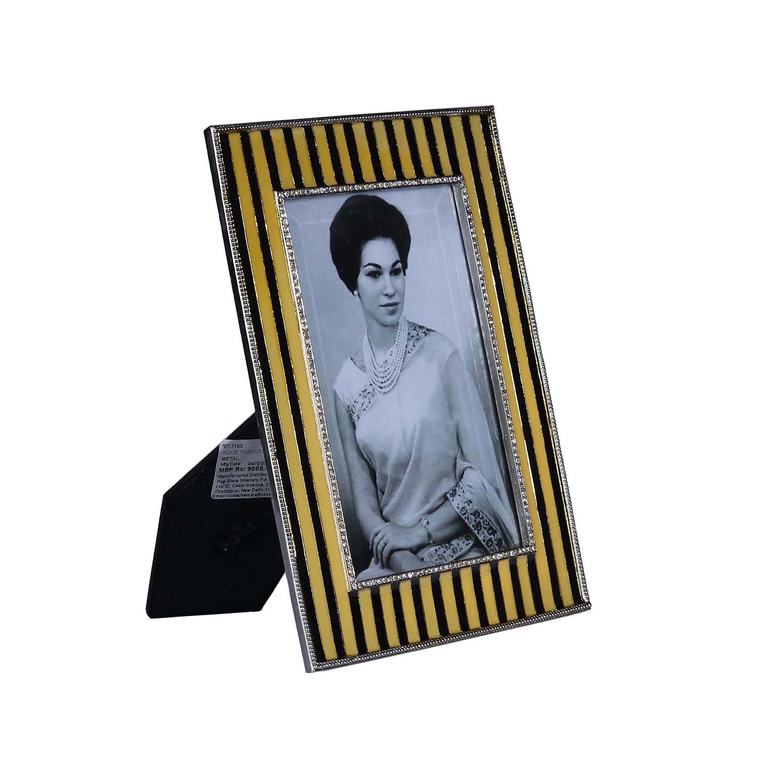 Truman Enameled Gold Photo Frame - Large