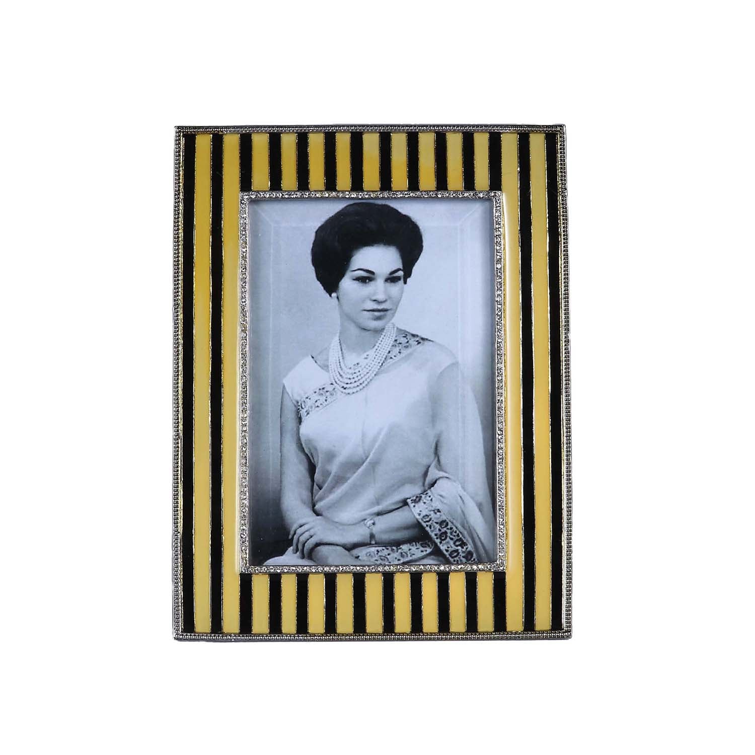 Truman Enameled Gold Photo Frame - Large