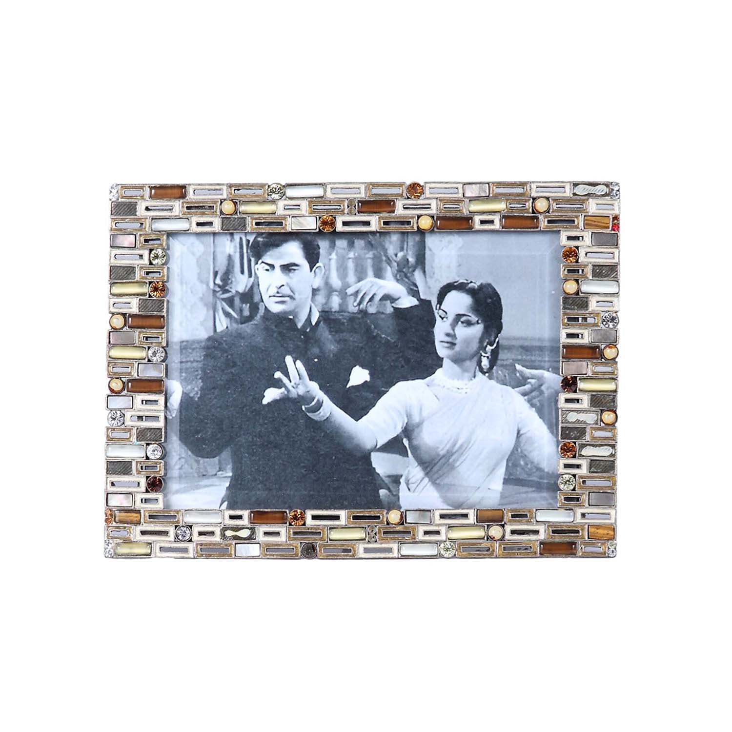 Deco Swarovski Crystals Photo Frame - Large