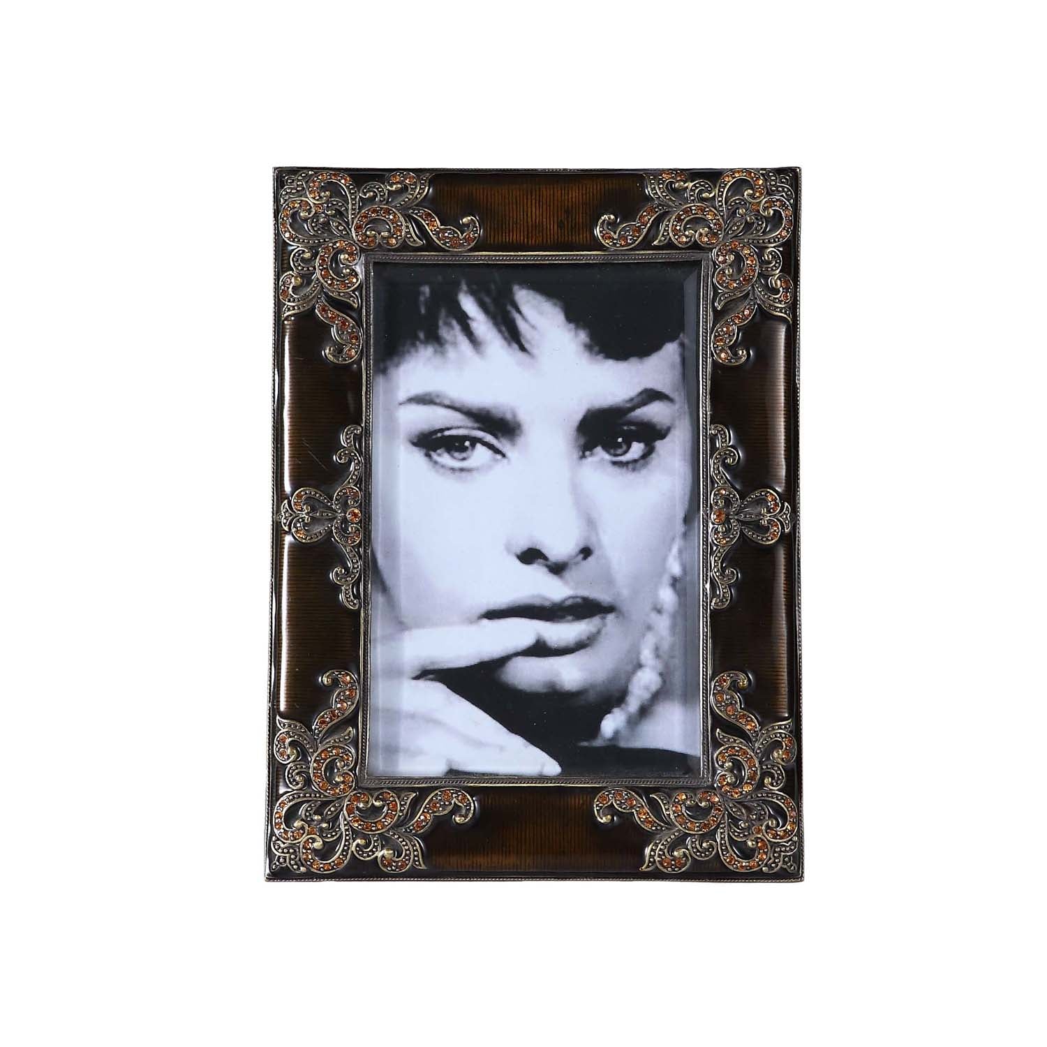 Royal Swarovski Enameled Photo Frame - Medium
