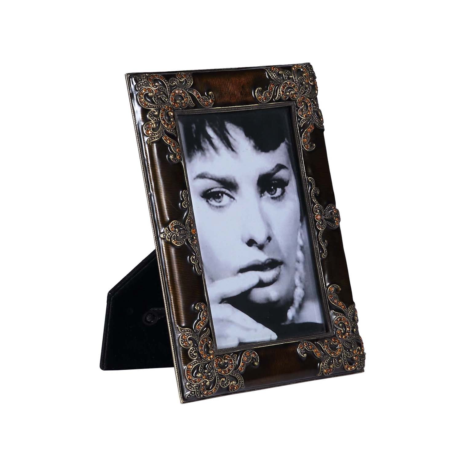 Royal Swarovski Enameled Photo Frame - Medium