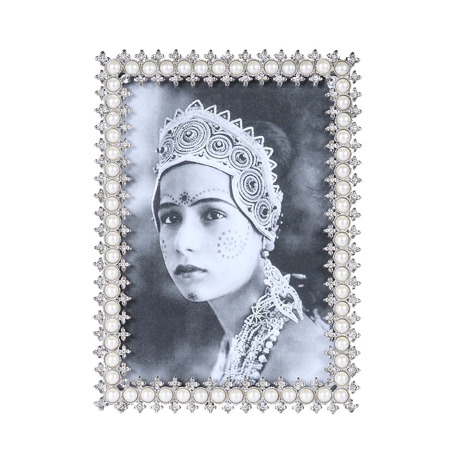 Ray Swarovski & Pearl Photo Frame - Large