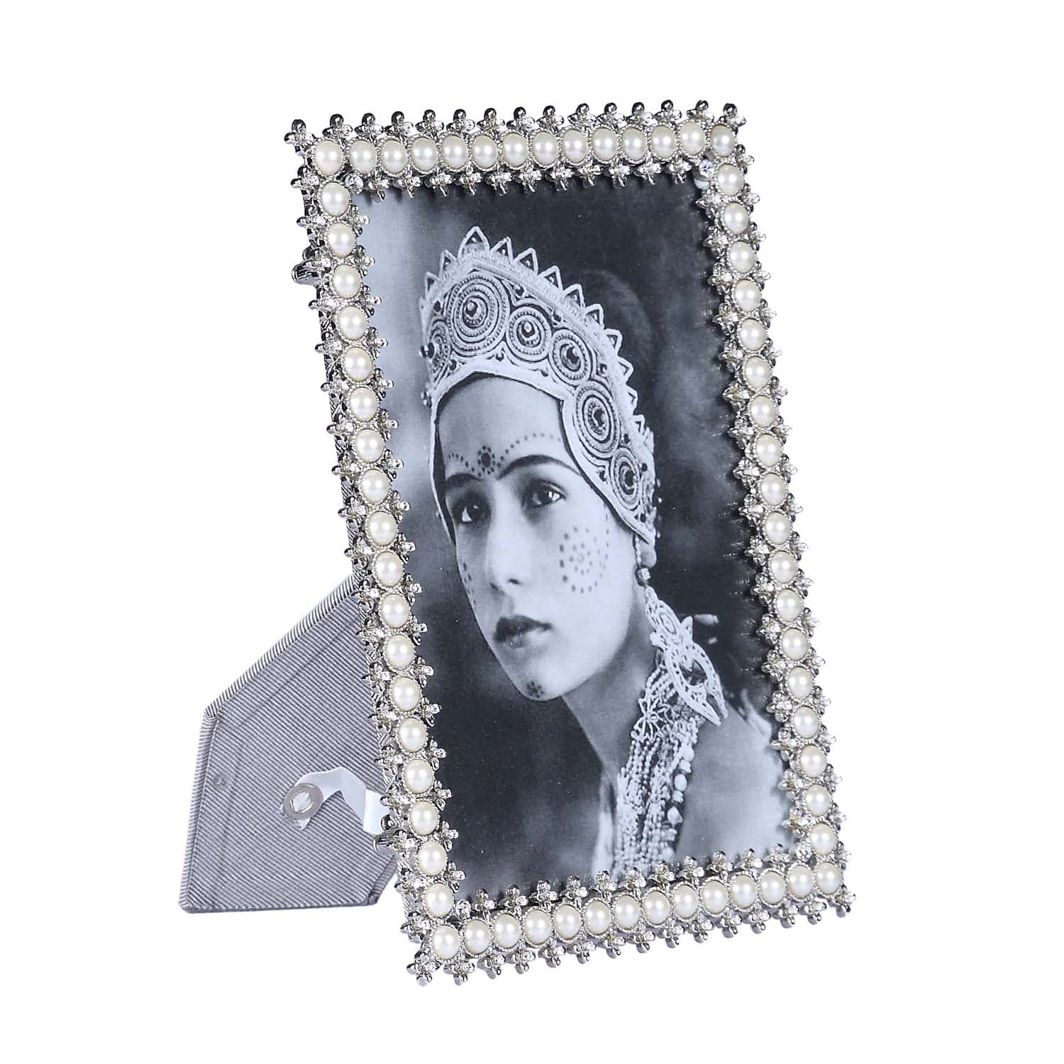 Ray Swarovski & Pearl Photo Frame - Large