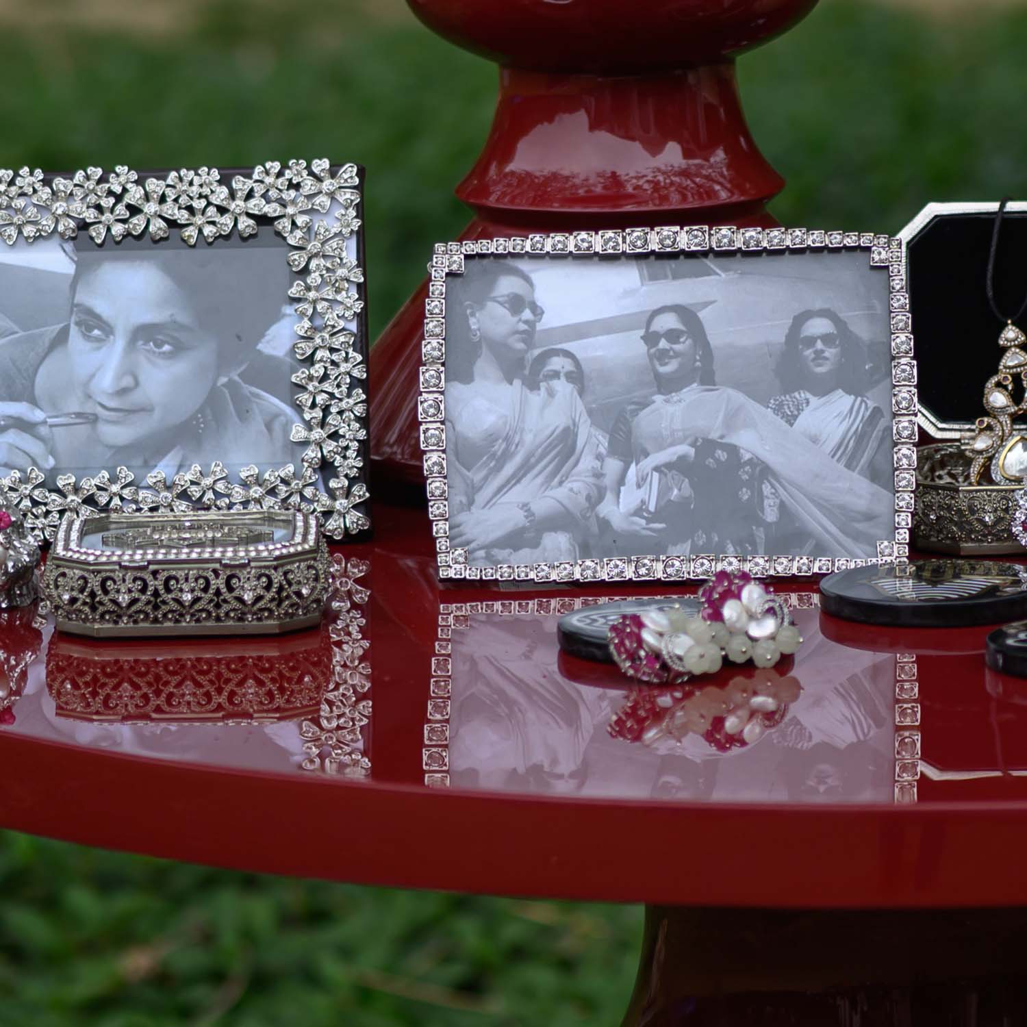 Tiara Silver & Swarovski Crystal Photo Frame - Large