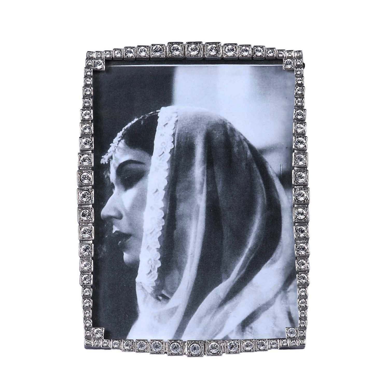 Tiara Silver & Swarovski Crystal Photo Frame - Large