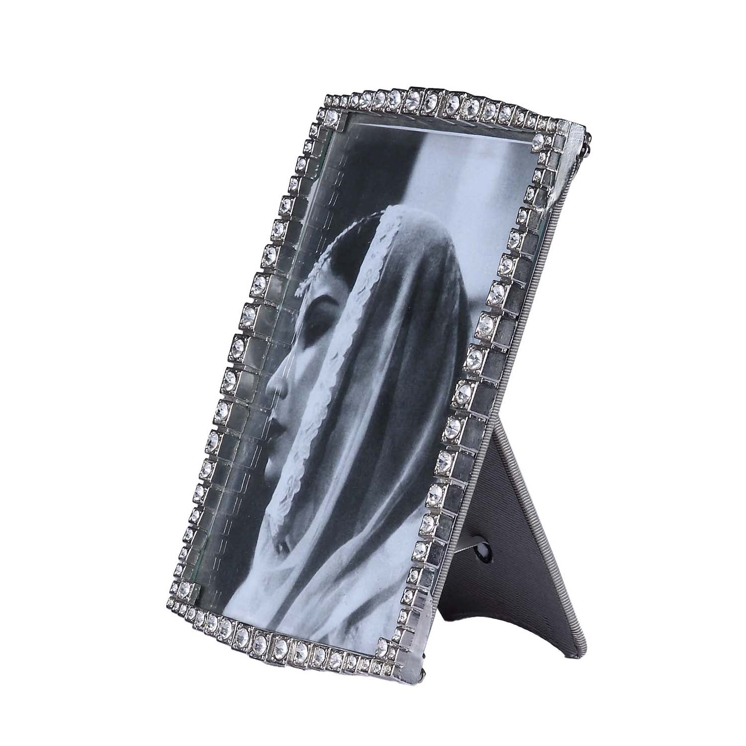 Tiara Silver & Swarovski Crystal Photo Frame - Large