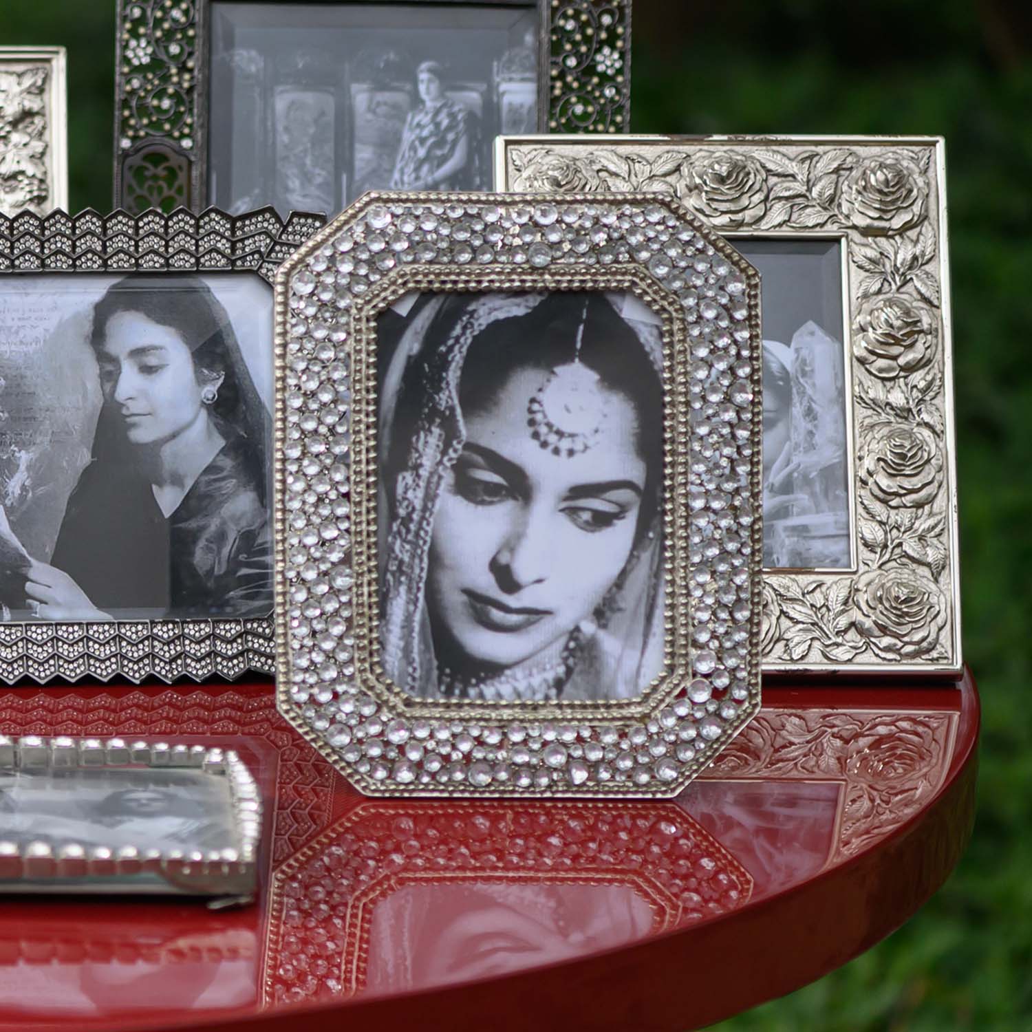 Grace Silver & Swarovski Crystal Photo Frame - Medium