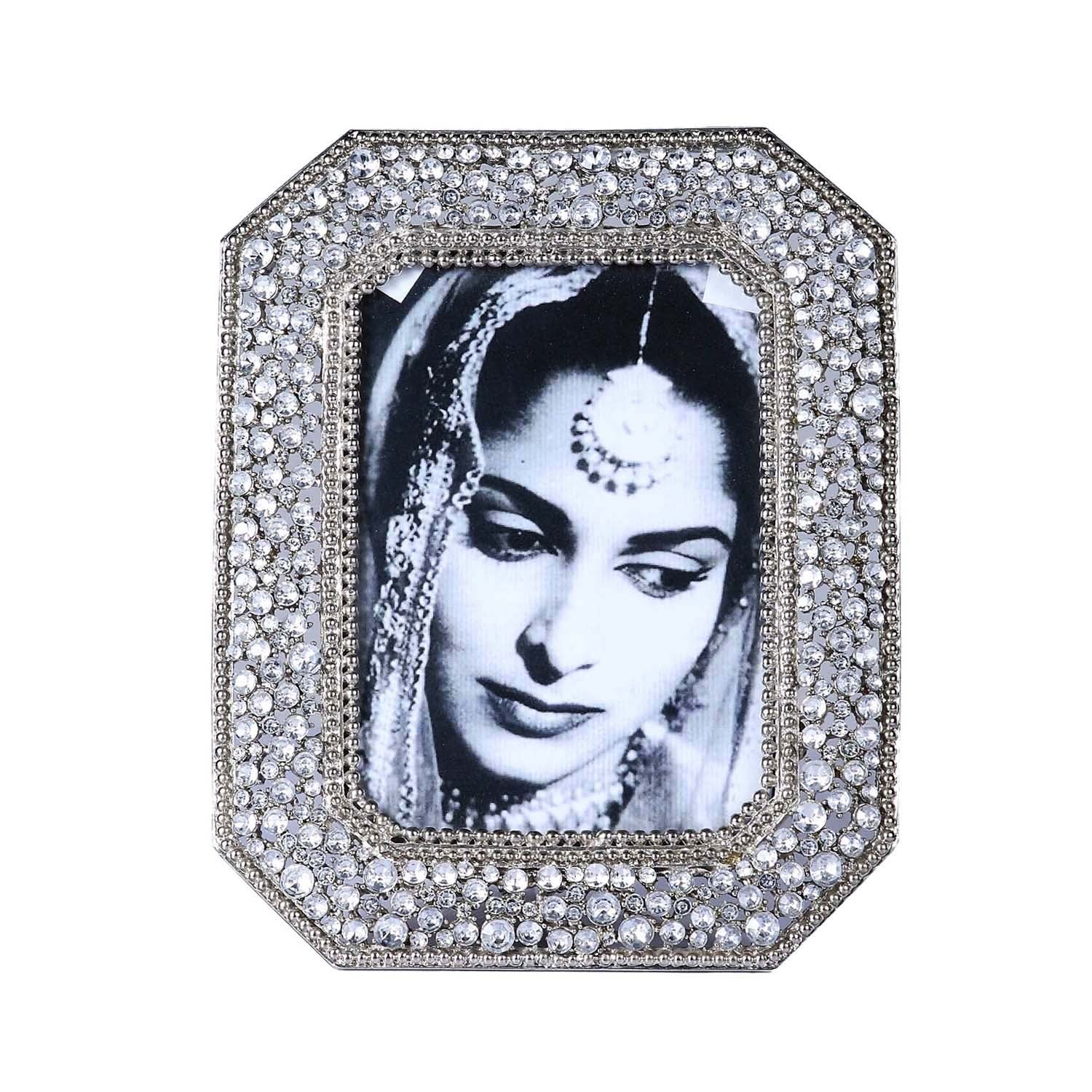 Grace Silver & Swarovski Crystal Photo Frame - Medium