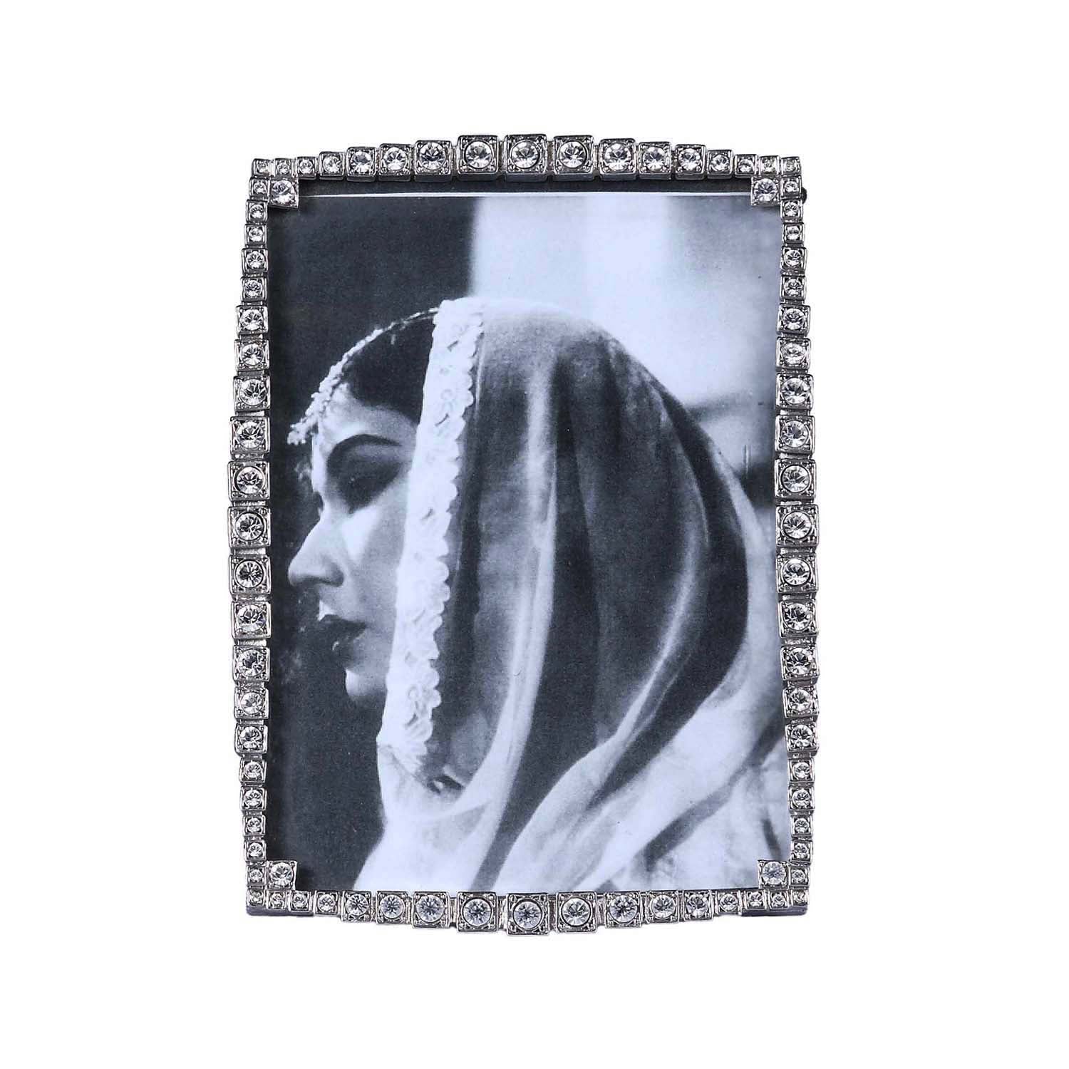 Tiara Silver & Swarovski Crystal Photo Frame - Medium