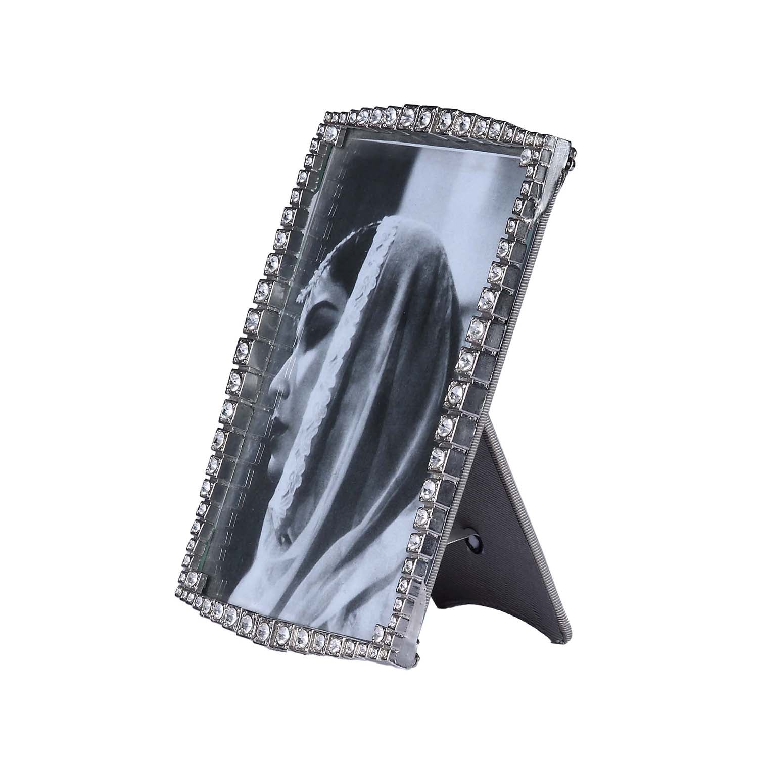 Tiara Silver & Swarovski Crystal Photo Frame - Medium