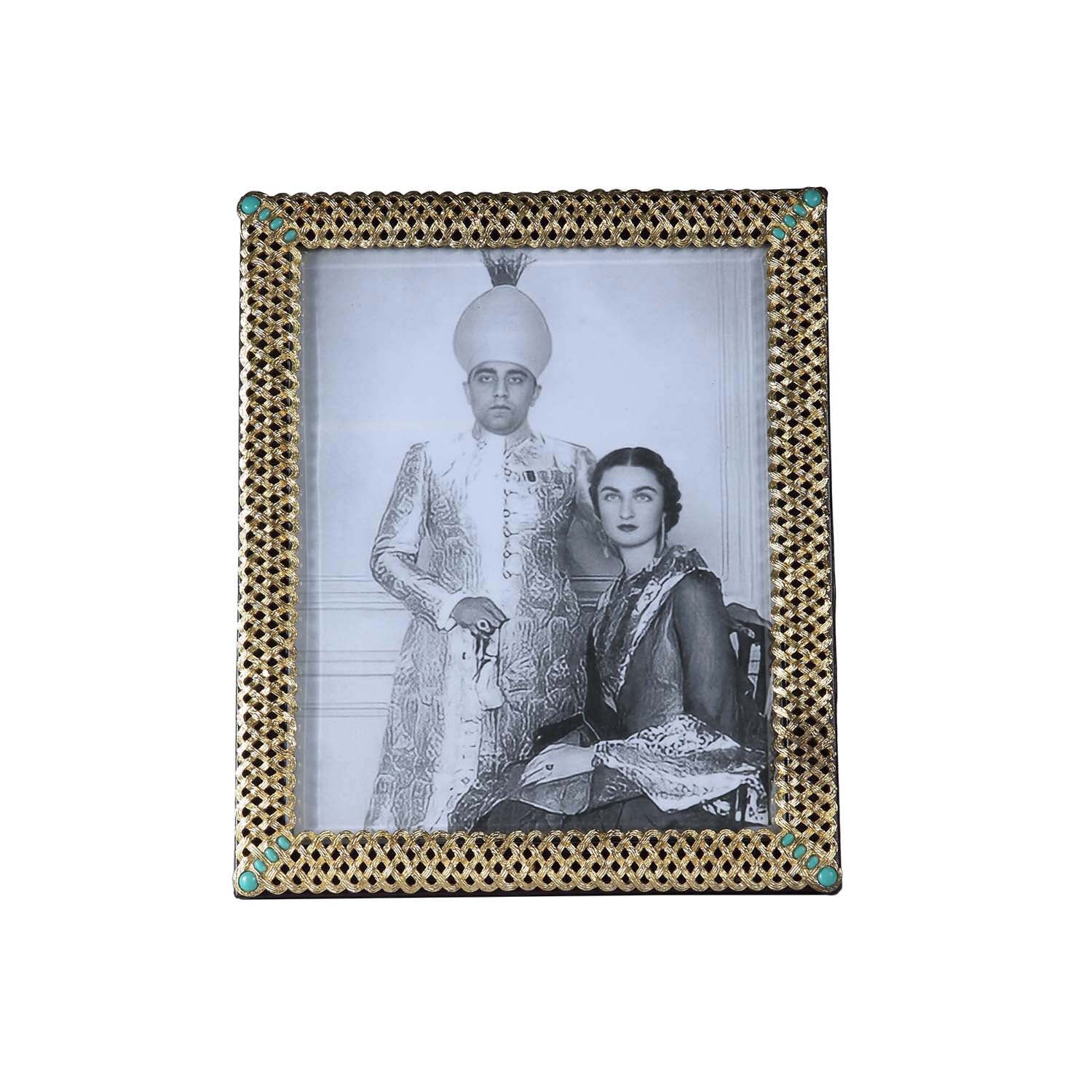 Braid Gold Photo Frame - Medium