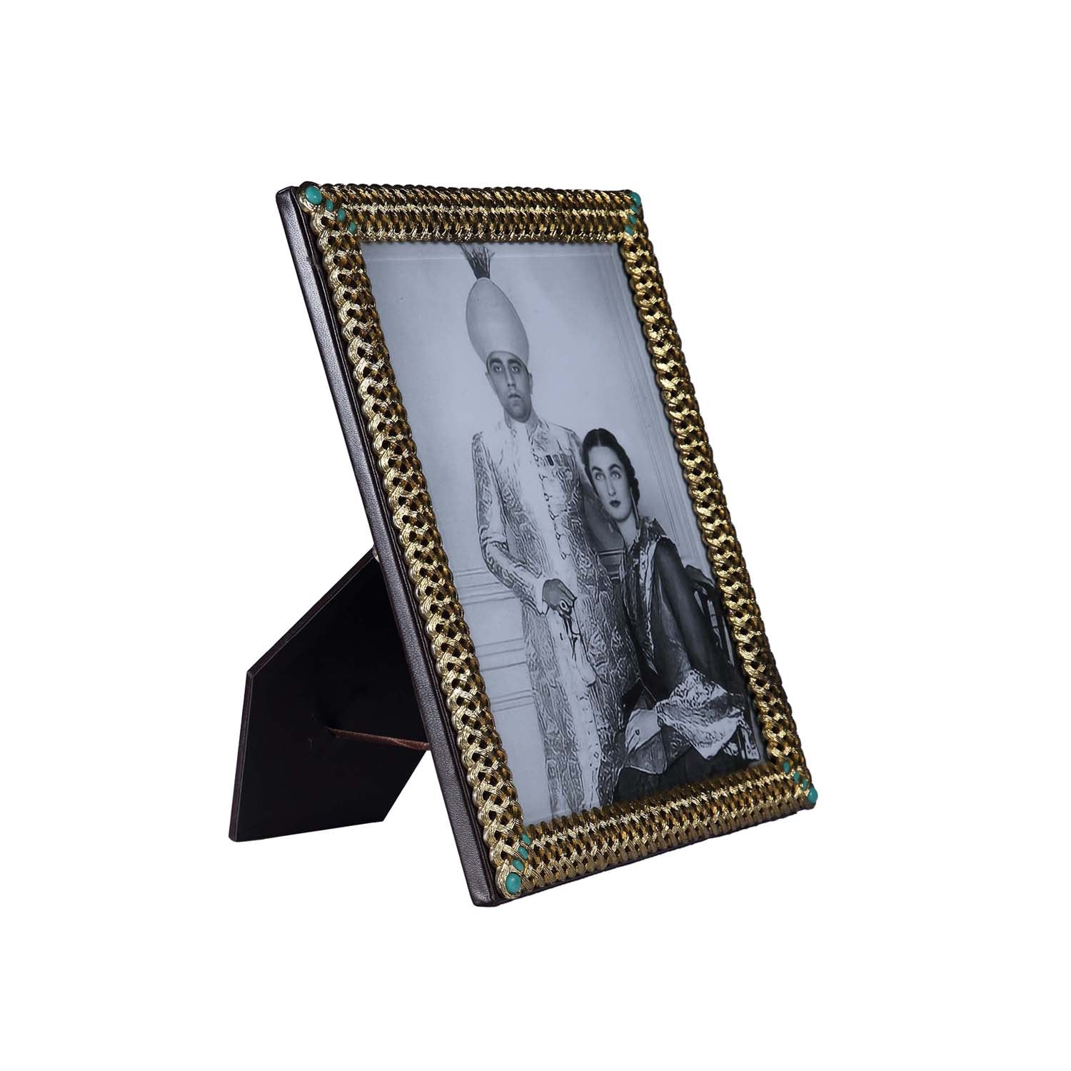 Braid Gold Photo Frame - Medium