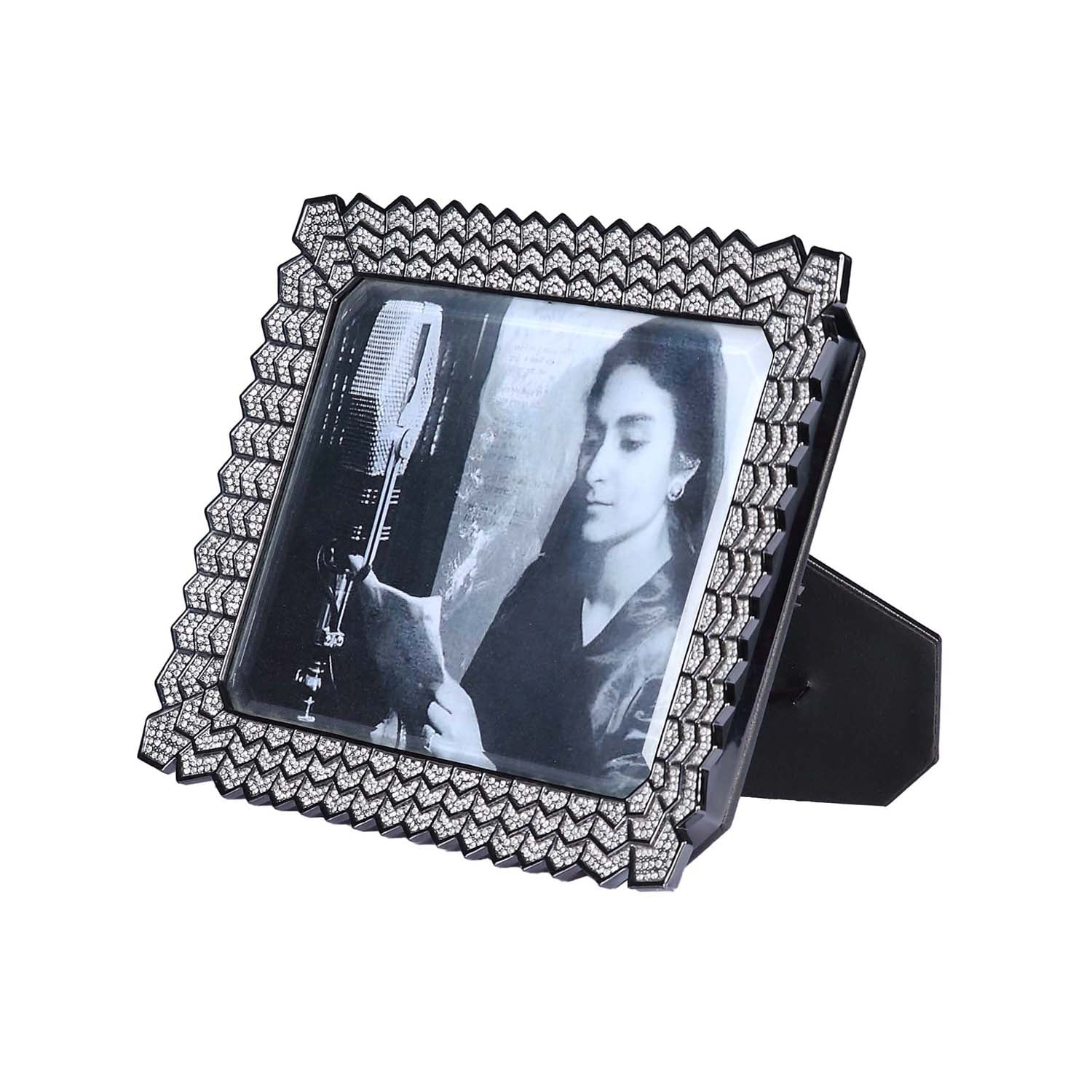 Deco Noir Silver Photo Frame - Large