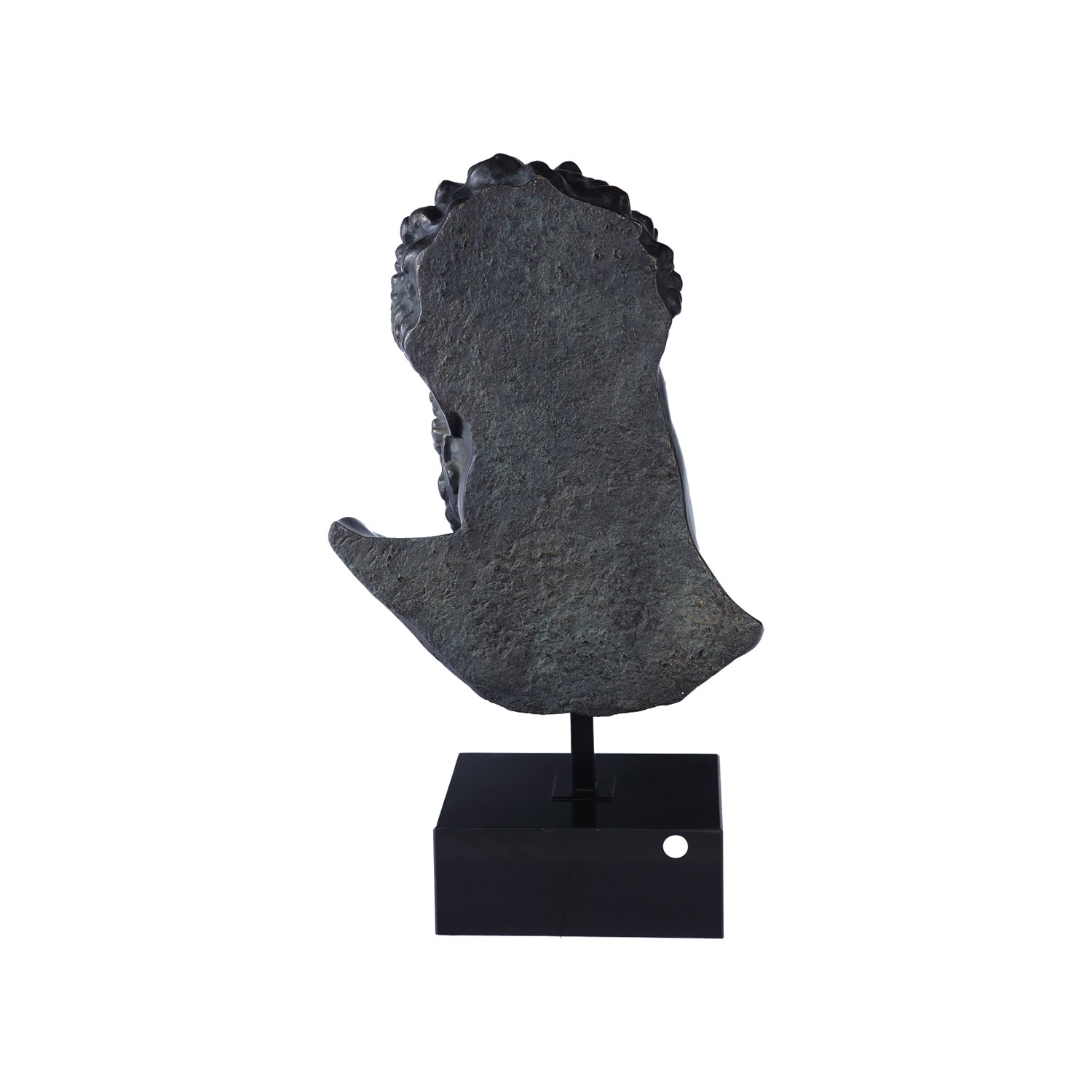 HERCULES BUST SCULPTURE LARGE ON MARBLE BASE