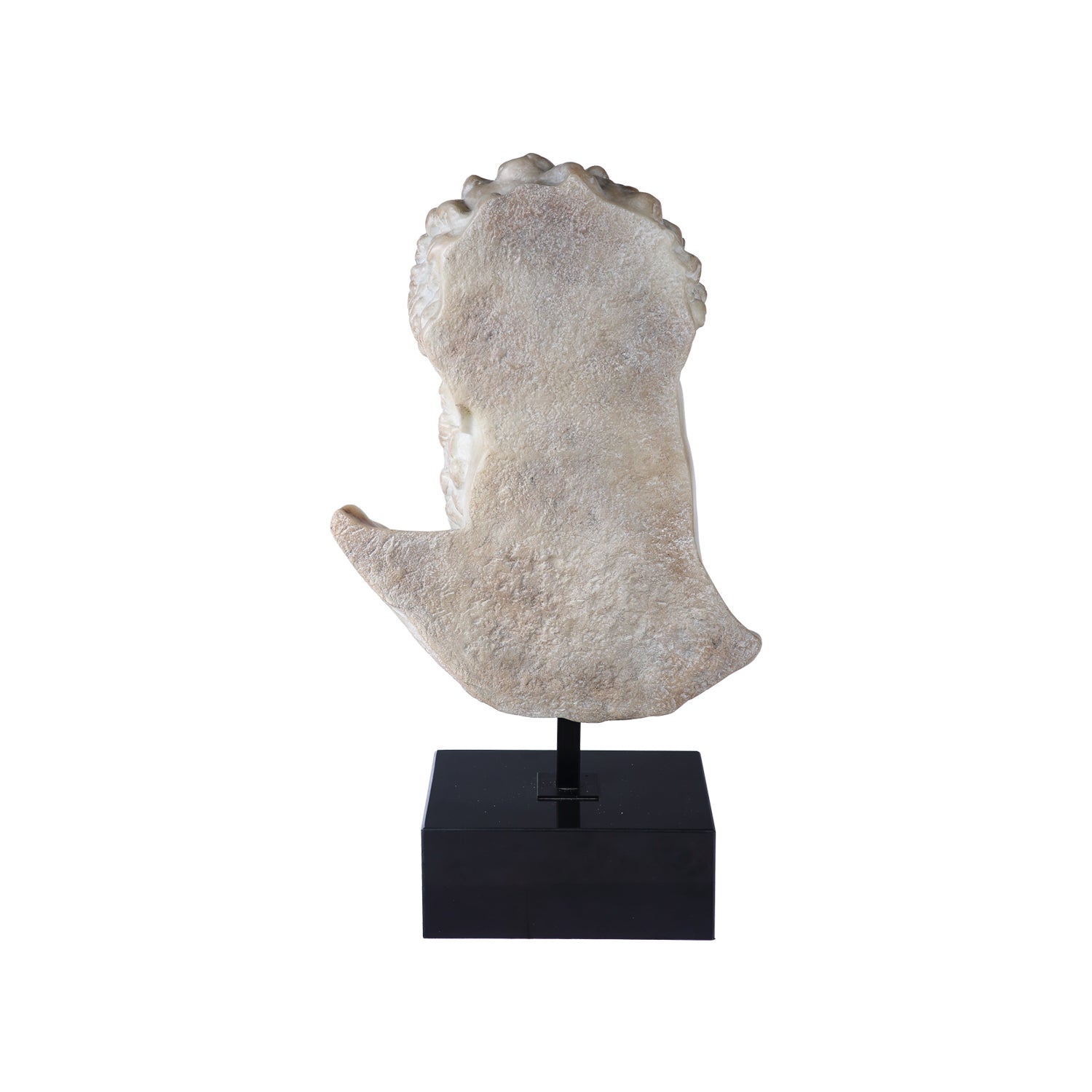 HERCULES BUST SCULPTURE LARGE ON MARBLE BASE