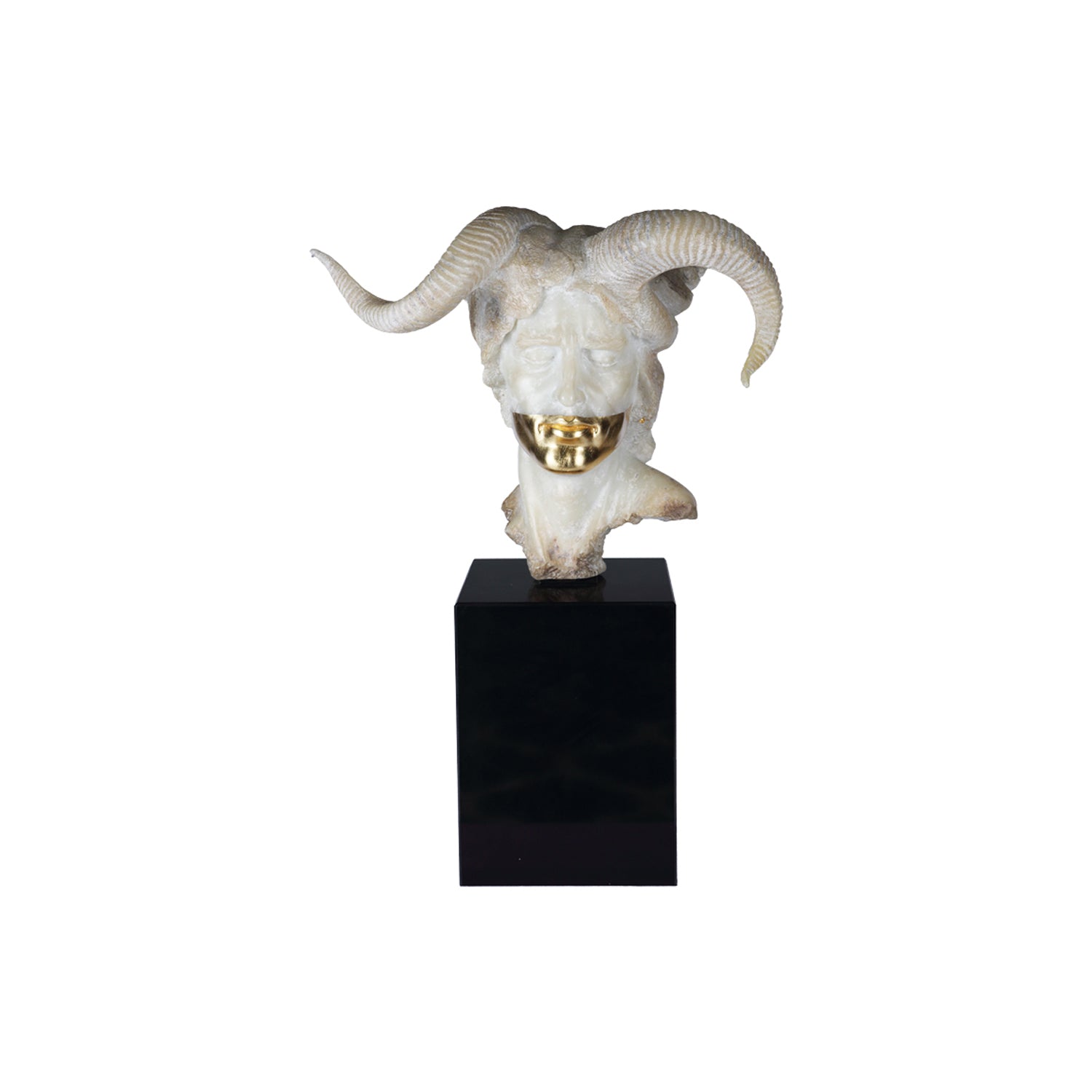 DAMIAN BUST SCULPTURE ON MARBLE BASE