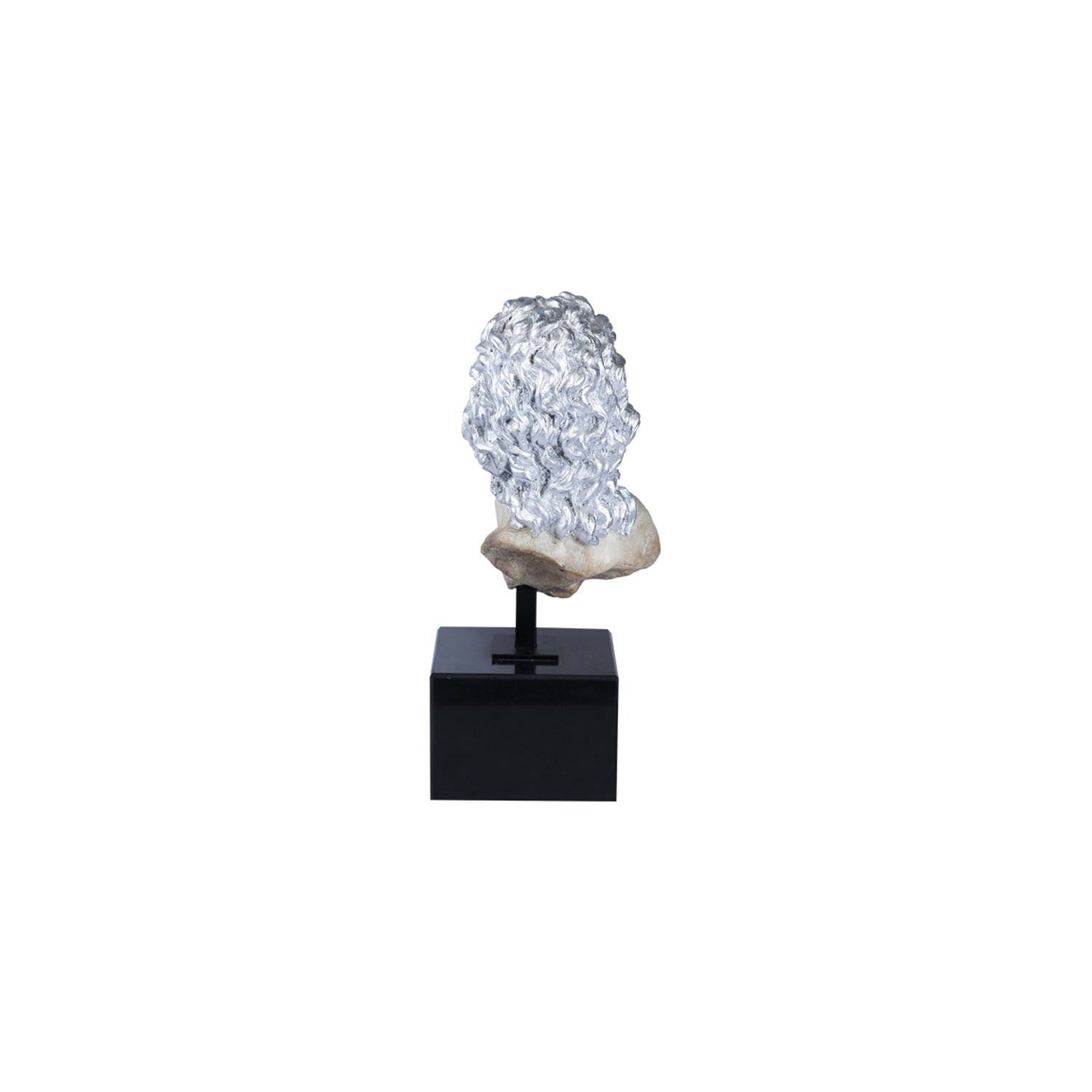 ANCIENT PREACHER SCULPTURE MEDIUM ON MARBLE BASE