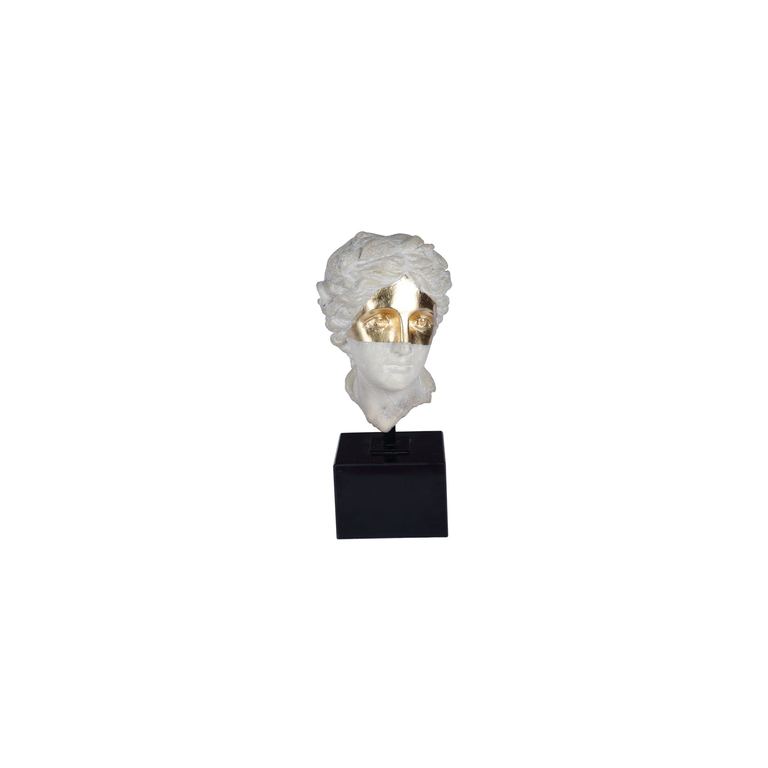 GREEK GODDESS 1 SCULPTURE W/STONE BASE