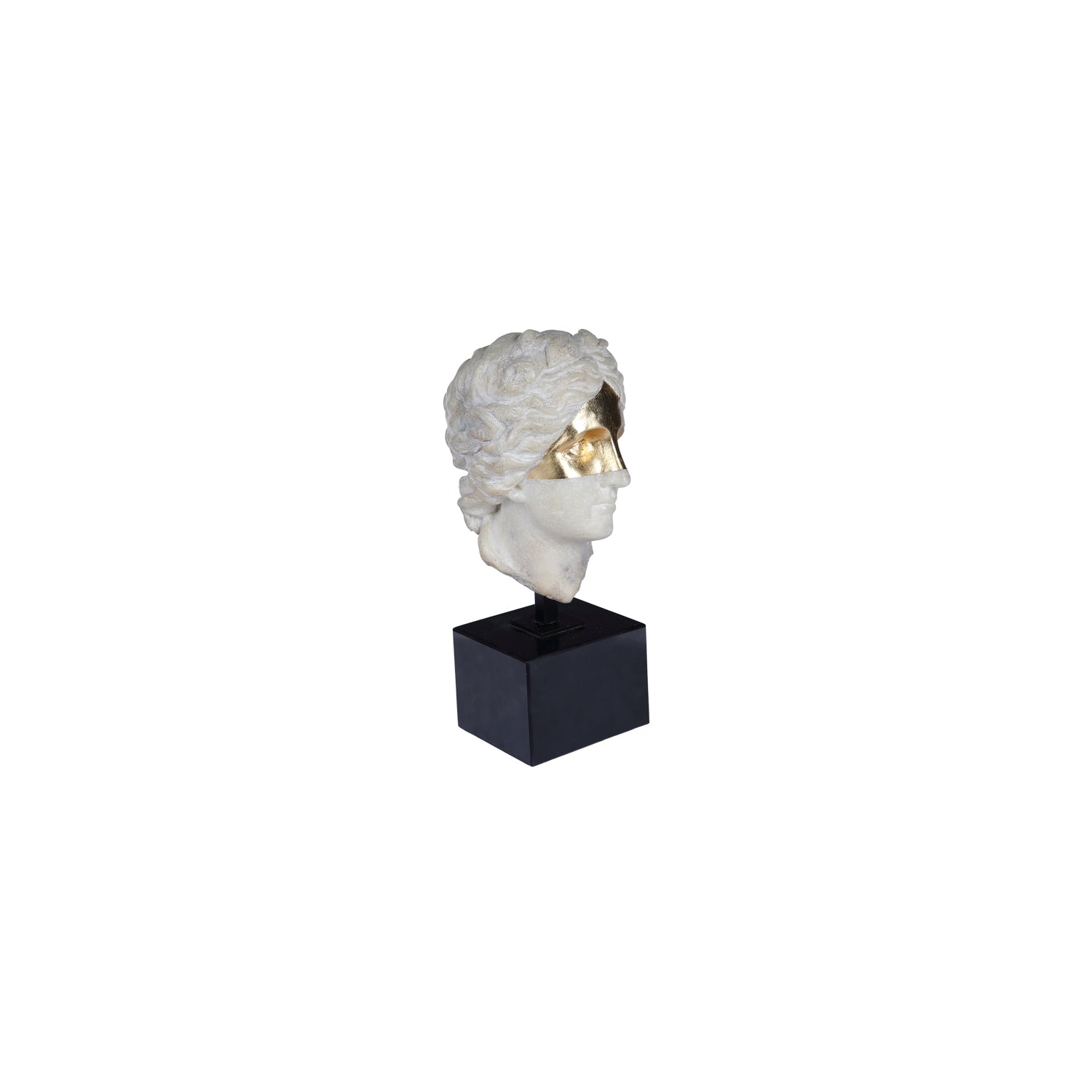GREEK GODDESS 1 SCULPTURE W/STONE BASE