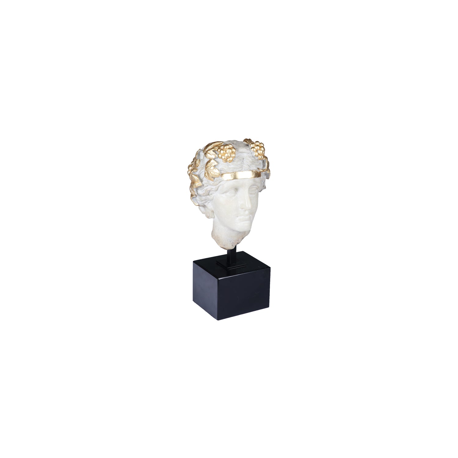 GREEK GODDESS 2 SCULPTURE W/STONE BASE