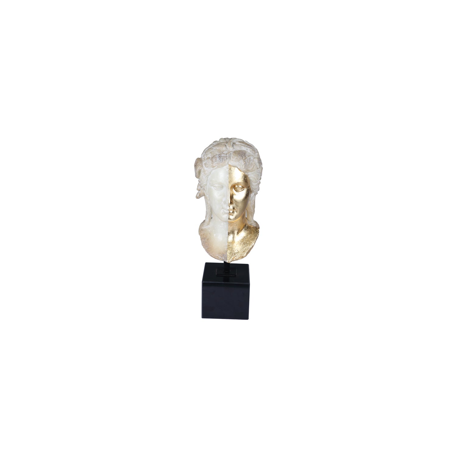 GREEK GODDESS 3 SCULPTURE W/STONE BASE