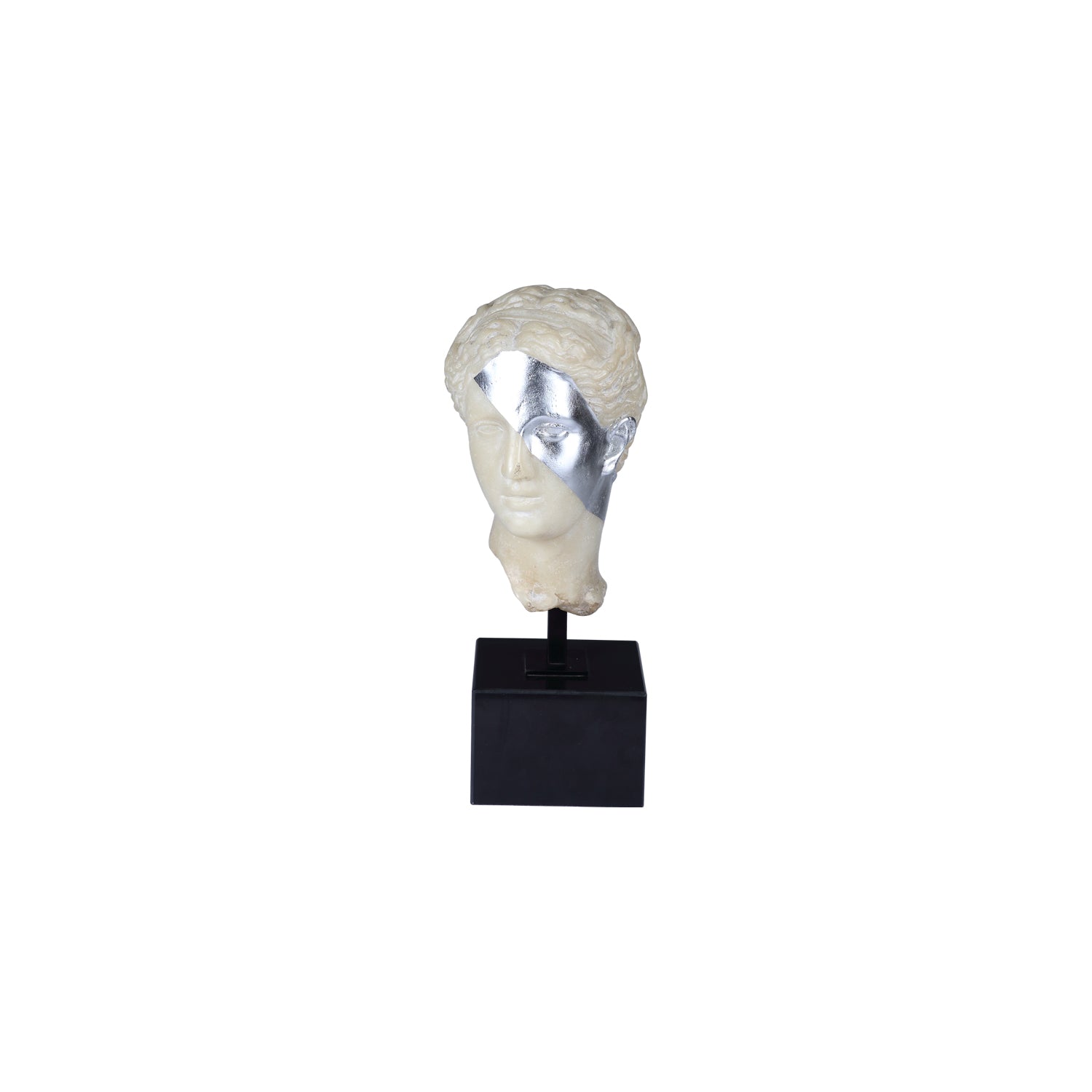 APHRODITE BUST SCULPTURE ON MARBLE BASE