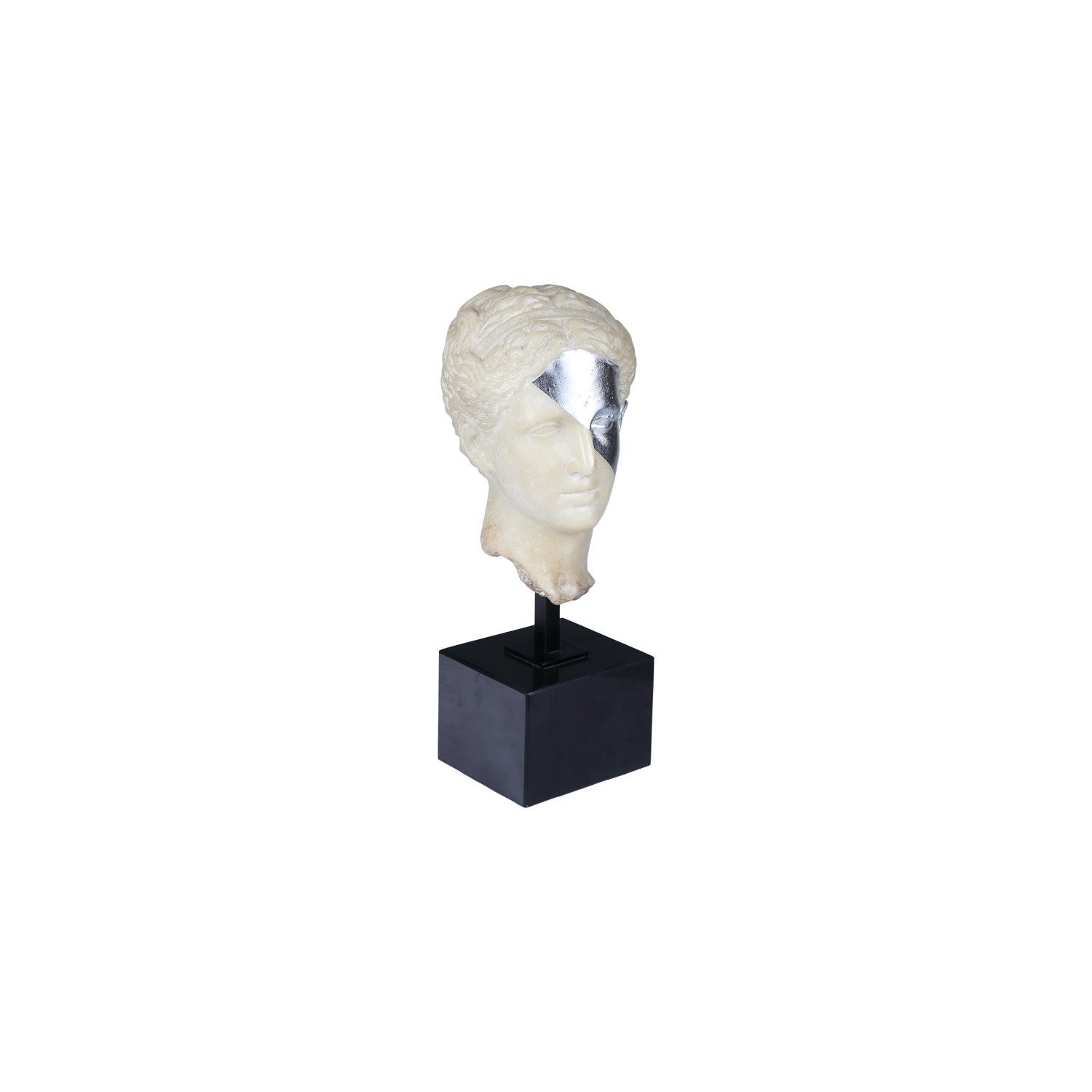 APHRODITE BUST SCULPTURE ON MARBLE BASE