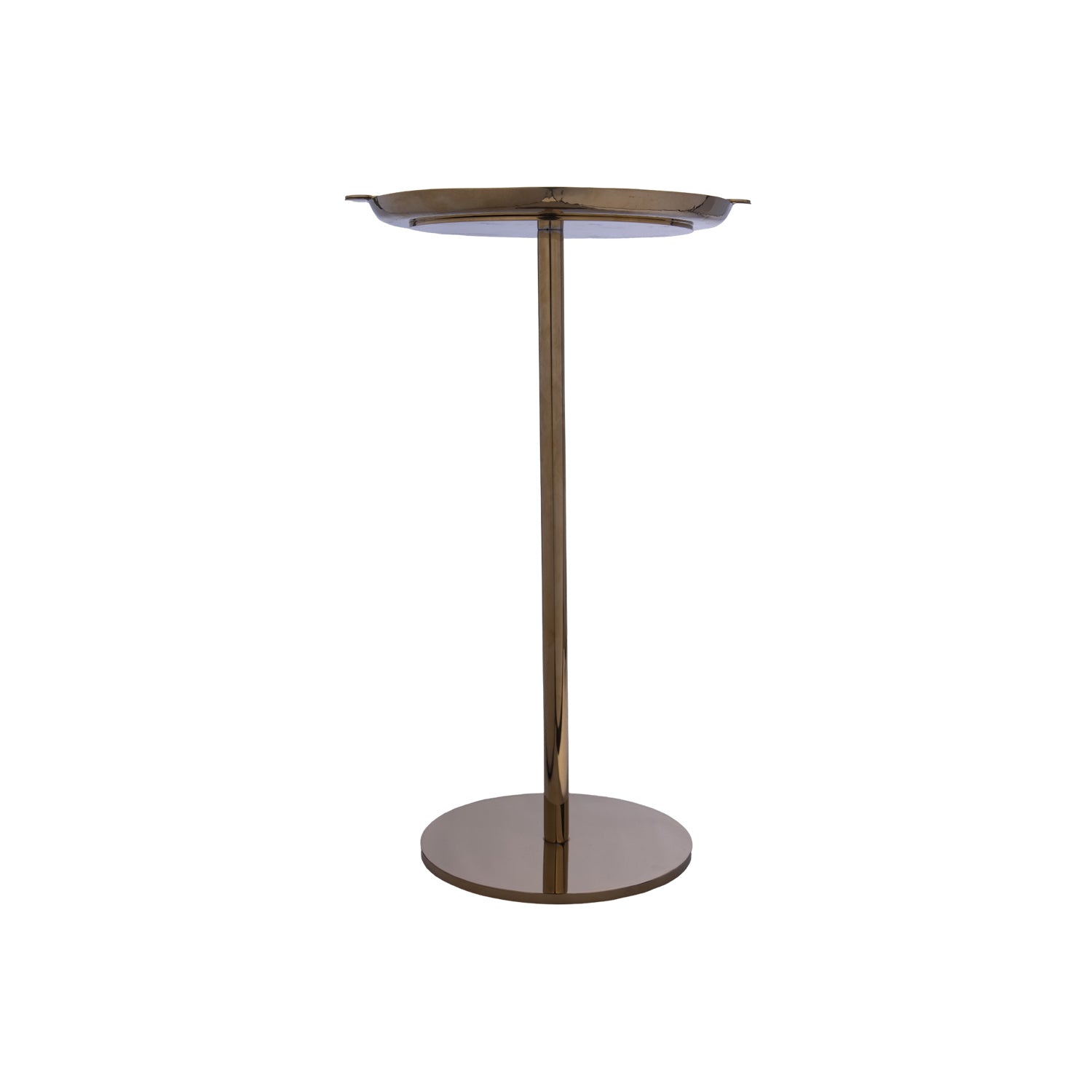THAALI PEG TABLE 01 - HAMMERED METAL WITH SEMI PRECIOUS ACCENTS