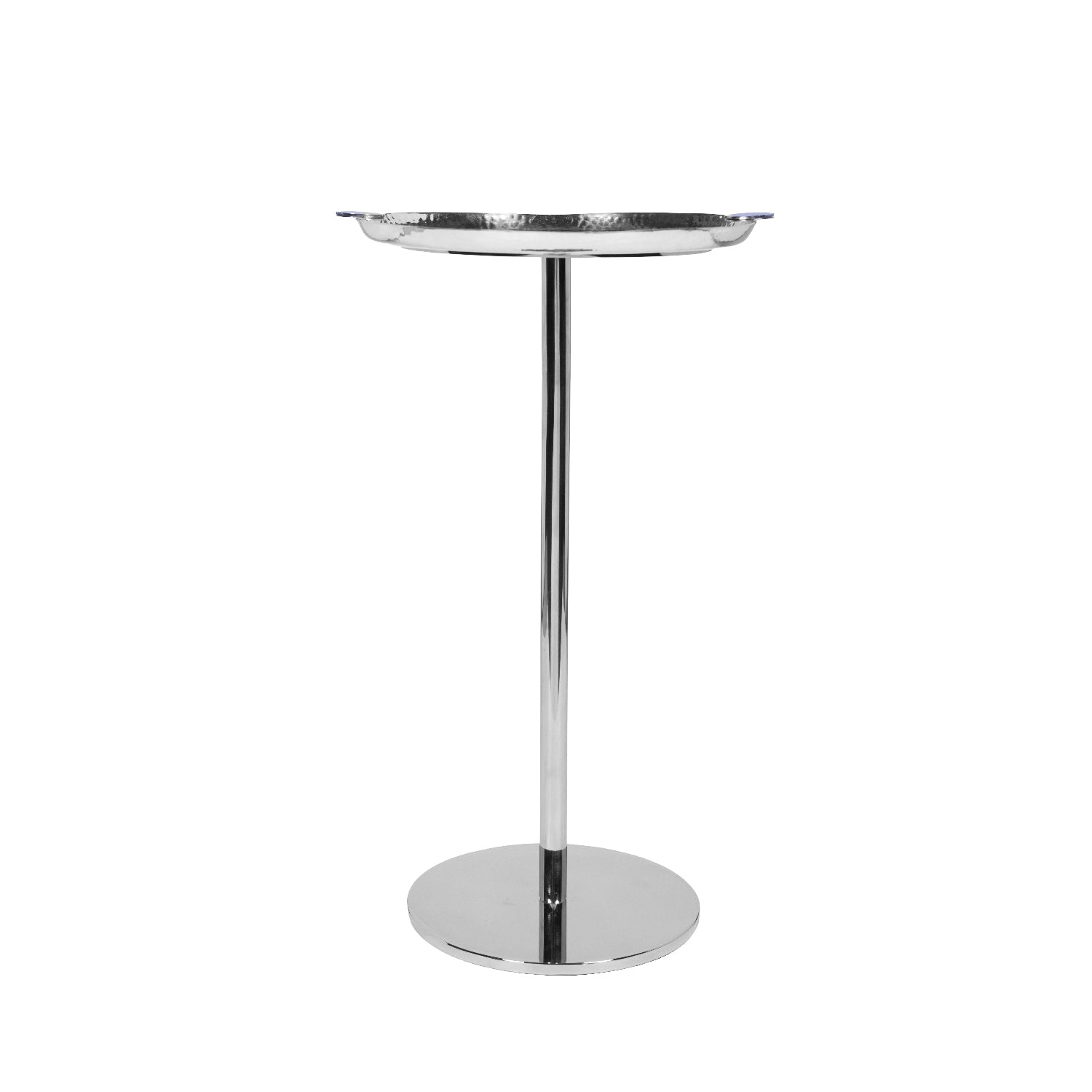 THAALI PEG TABLE 02 - HAMMERED METAL WITH SEMI PRECIOUS ACCENTS
