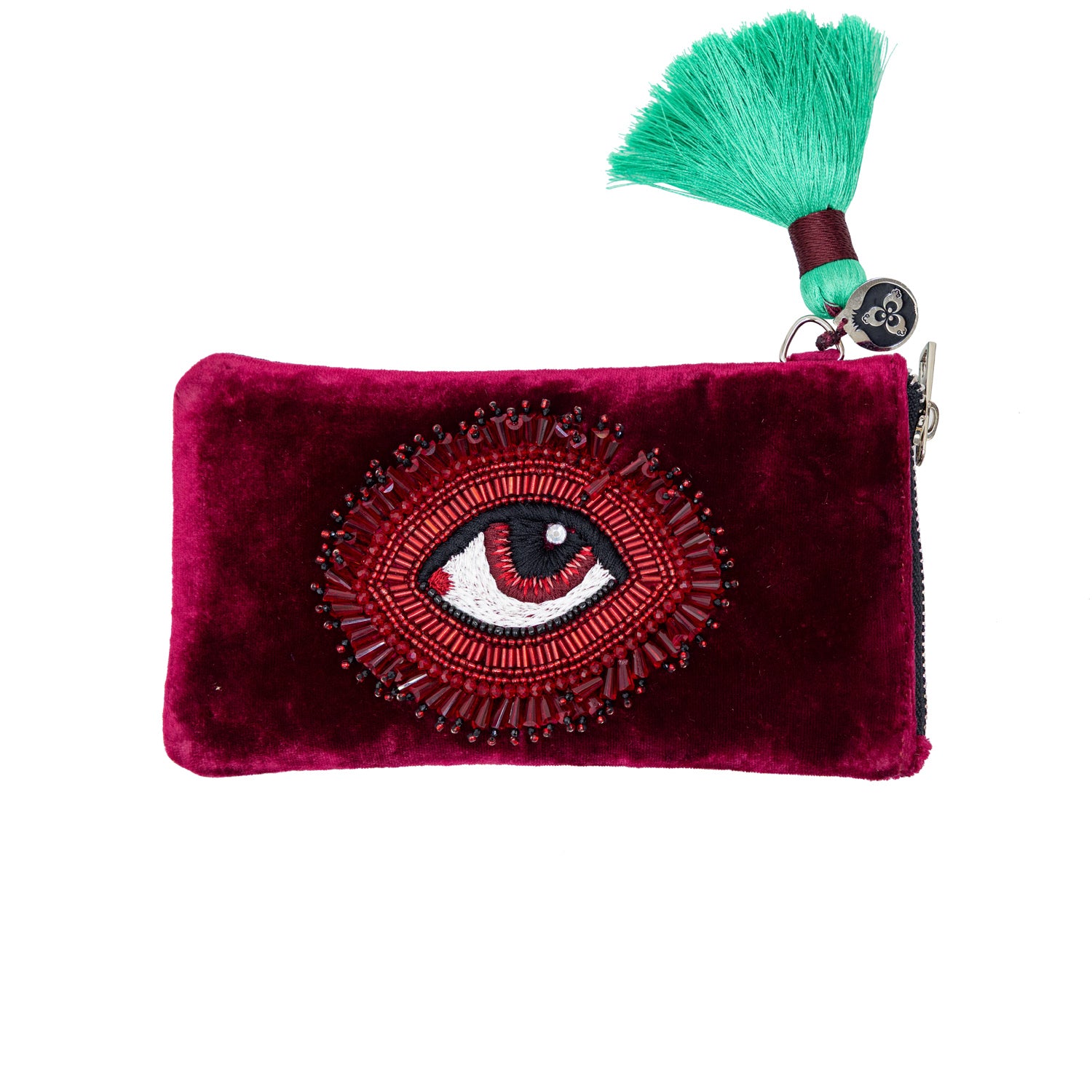 EMBROIDERED POCHETTE 02- RUBY