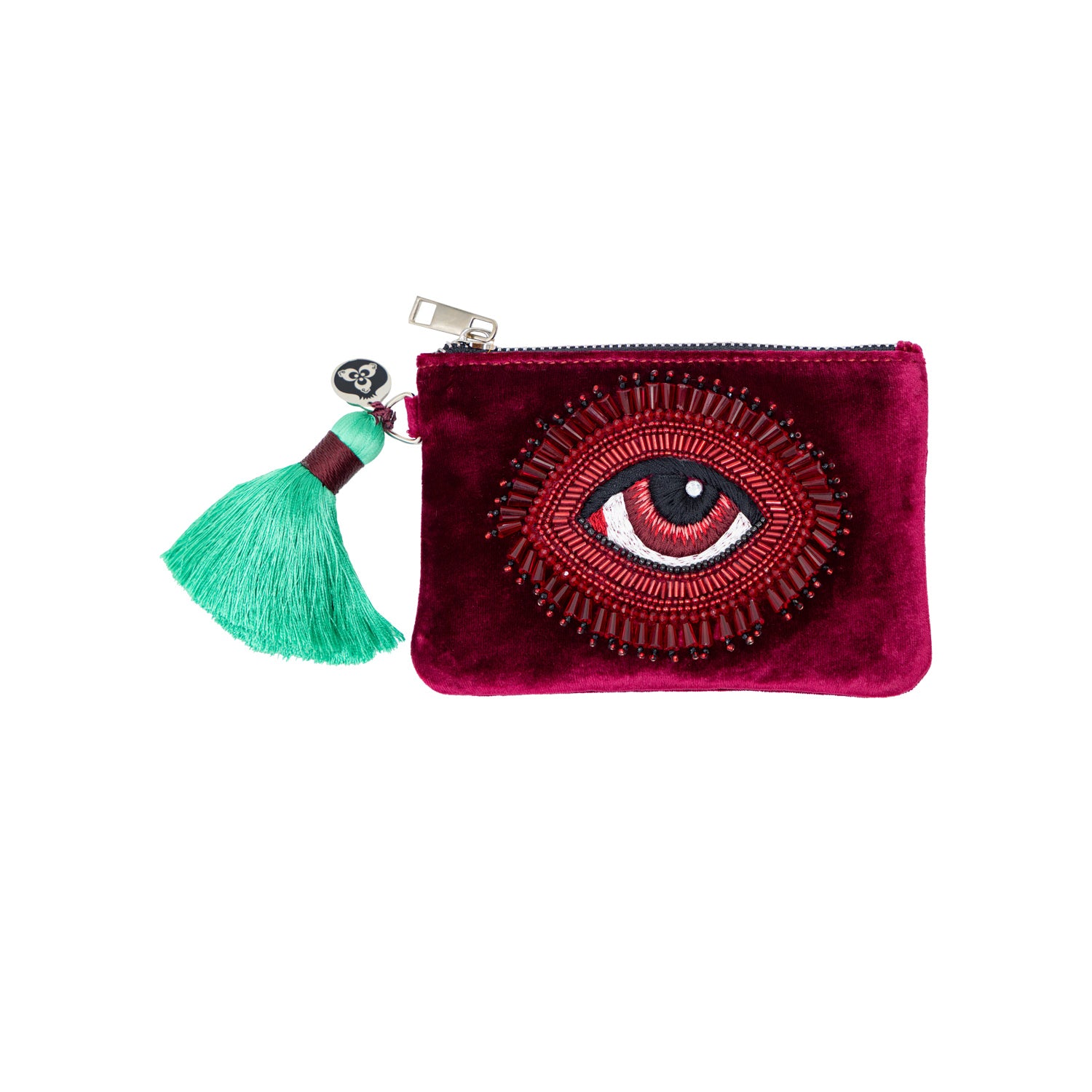EMBROIDERED POCHETTE - RUBY